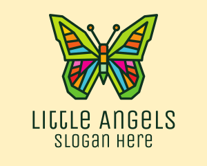 Colorful Butterfly Garden Logo