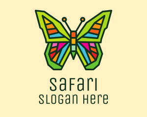 Colorful Butterfly Garden Logo