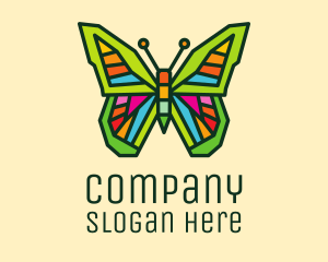 Colorful Butterfly Garden Logo