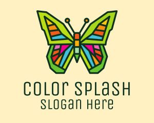 Colorful Butterfly Garden logo design