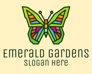 Colorful Butterfly Garden logo design