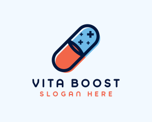 Vitamin - Medical Pill Drugstore logo design