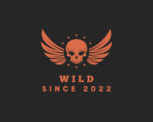 Undead - Gaming Skull Wings logo design