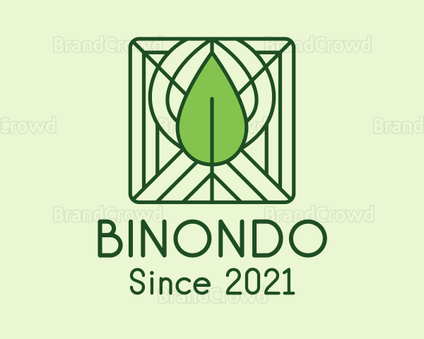 Decorative Green Leaf Logo