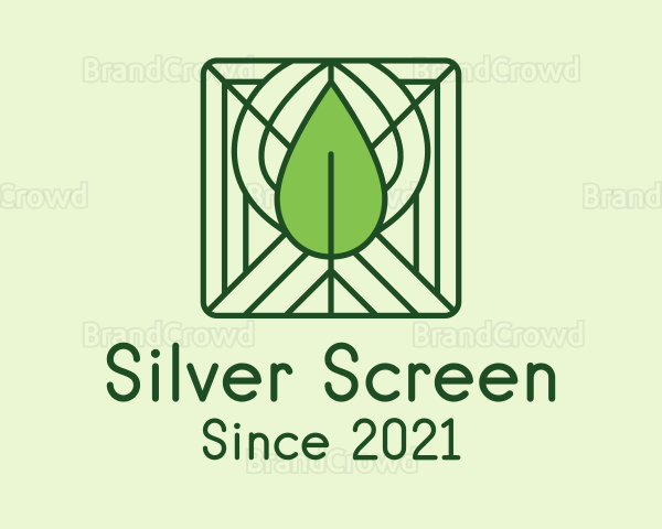 Decorative Green Leaf Logo