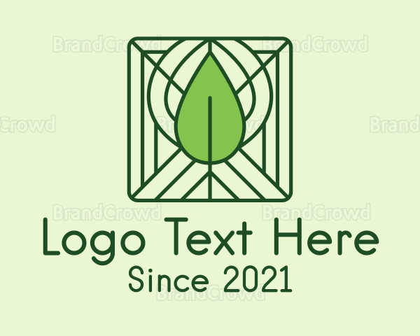 Decorative Green Leaf Logo