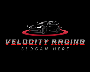 Car Racing Garage logo design