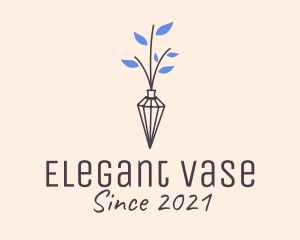 Vase - Minimalist Flower Vase logo design