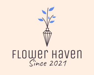 Minimalist Flower Vase  logo design