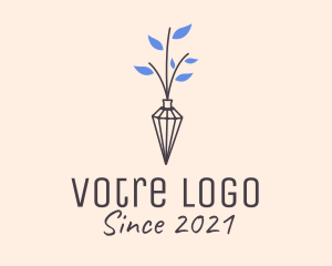 Home Decoration - Minimalist Flower Vase logo design