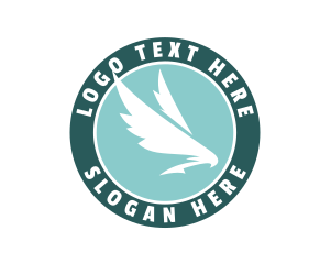 Teal - Bird Wings Sanctuary logo design