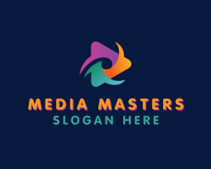 Media - Colorful Media Player logo design