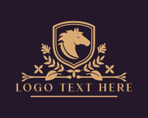 Horse - Luxury Horse Stallion Mane logo design