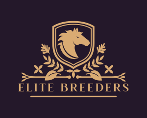 Luxury Horse Stallion Mane logo design