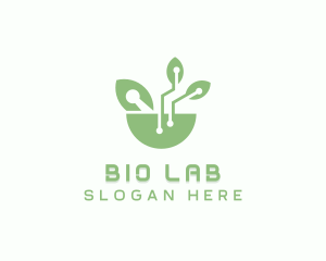 Biology - Leaf Plant Biotechnology logo design