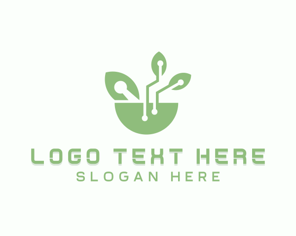 Scientific - Leaf Plant Biotechnology logo design