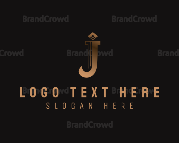 Gradient Boutique Letter J Logo