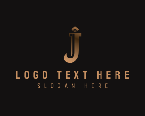 Gradient Boutique Letter J logo design