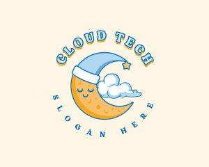 Cloud - Dreamy Moon Cloud logo design