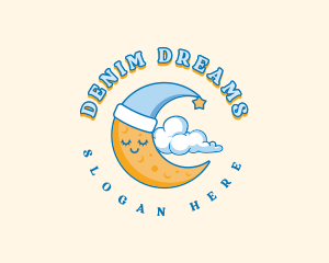 Dreamy Moon Cloud logo design