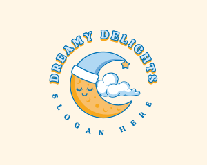 Dreamy Moon Cloud logo design