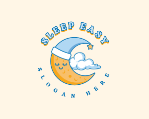 Dreamy Moon Cloud logo design