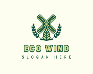 Windmill - Agricultural Windmill Tower logo design