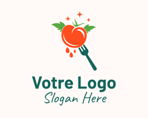Fresh Tomato Fork  Logo