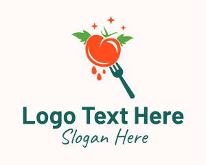 Fresh Tomato Fork  Logo