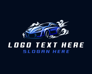 Sports Car Garage Logo