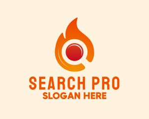 Search - Fire Search Engine logo design