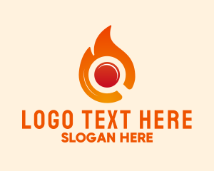 Search Engine - Fire Search Engine logo design