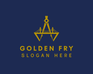 Golden Compass Bridge logo design