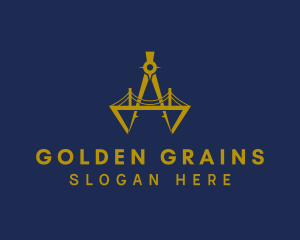 Golden Compass Bridge logo design