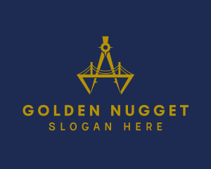 Golden Compass Bridge logo design