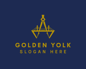 Golden Compass Bridge logo design