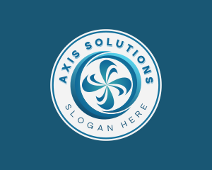 Axis - Wind Axis Propeller logo design