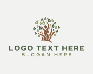 Human - Family Wellness Tree logo design