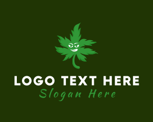 Dope - Green Weed Leaf logo design