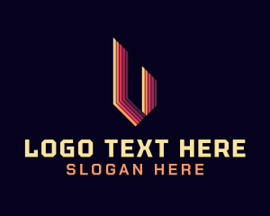 Letter V - Premier Business Technology logo design