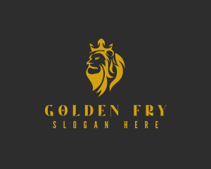 Golden Crown Lion logo design