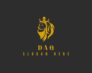 Jungle - Golden Crown Lion logo design