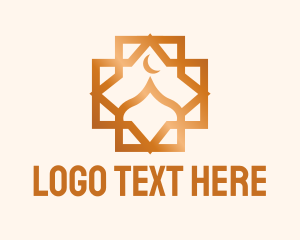 Geometric Muslim Dome Logo