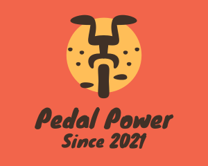 Pedal - Lion Face Bicycle Painting logo design