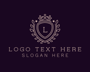 Letter - Royal Shield Star Academy logo design