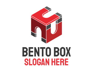 Red Magnetic Box logo design