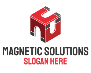 Magnetic - Red Magnetic Box logo design