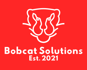 Bobcat - Minimalist Wild Panther logo design