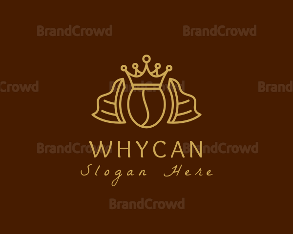 Royal Coffee Bean Logo