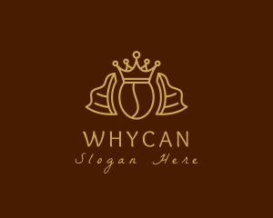 Coffee Farm - Royal Coffee Bean logo design